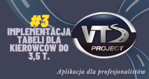 Aplikacja VTS: #3 Implementacja tabeli aktywności kierowców do 3,5 t.