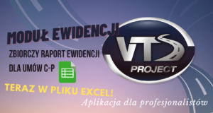 NOWOŚĆ VTS: Raport zbiorczy ewidencji dla umów cywilno-prawnych (ilość godzin x stawka)